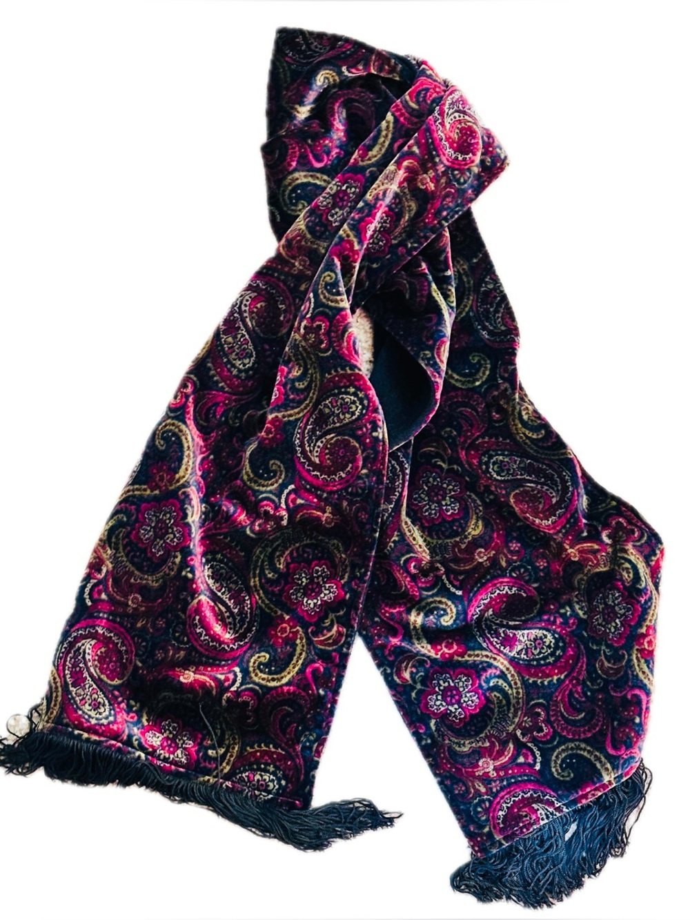 Lux Velvet Paisley Scarf